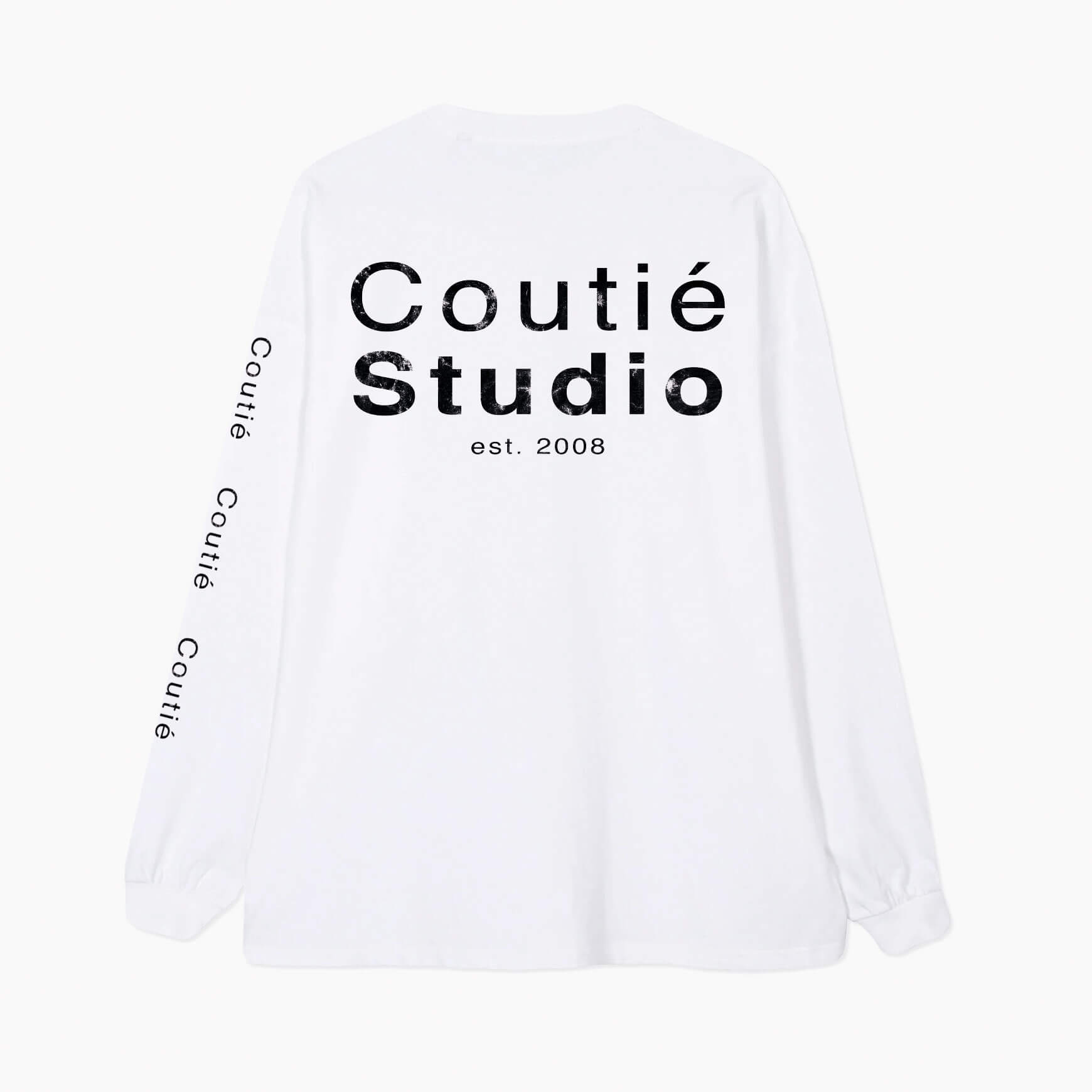Broken Stamp Longsleeve White Mode