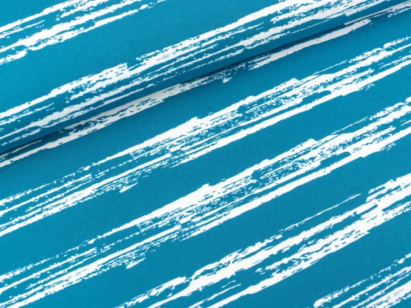 Modalsweat Joana Streifen weiß auf Blau Jetzt online