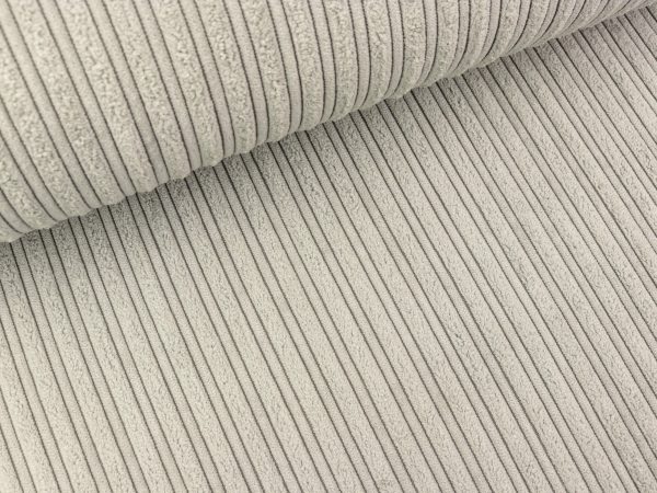 Breitcord Corduroy taupe grau uni Mode