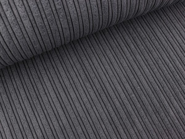 Breitcord Corduroy dunkelgrau uni Mode