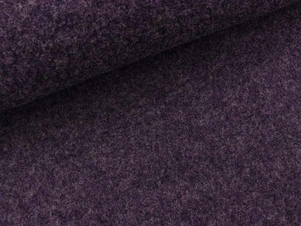 Gekochte Wolle Naomi violett meliert Wollwalk Mode
